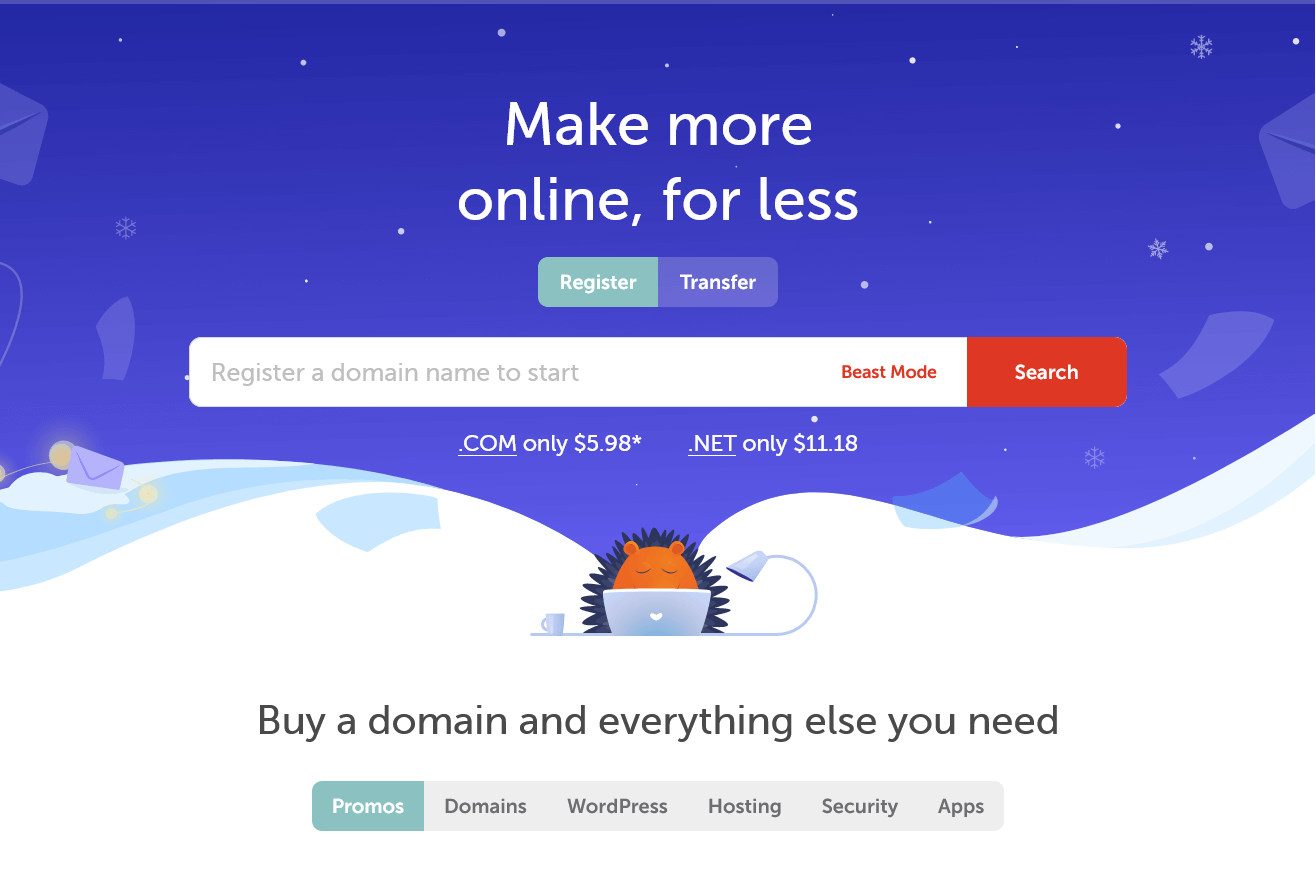 Register cheap domain names from $0.99 - Namecheap
